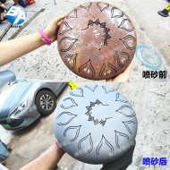 金属钵喷砂