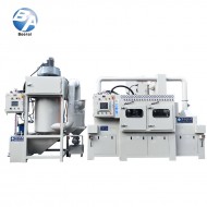 智能防爆输送式喷砂机+湿式集尘机 