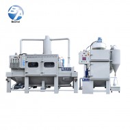 旋风输送式喷砂机配湿式集尘机